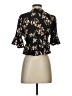 Honey Punch 100% Polyester Black 3/4 Sleeve Blouse Size S - photo 2