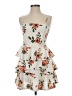 Row A Floral Ivory White Cocktail Dress Size S - photo 1