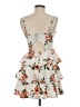 Row A Floral Ivory White Cocktail Dress Size S - photo 2