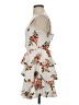 Row A Floral Ivory White Cocktail Dress Size S - photo 5