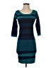 Max Studio Stripes Teal Casual Dress Size XS - photo 1