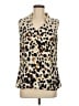 CAbi 100% Polyester Animal Print Ivory Sleeveless Blouse Size M - photo 1
