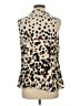 CAbi 100% Polyester Animal Print Ivory Sleeveless Blouse Size M - photo 2