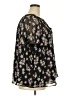 Lane Bryant 100% Polyester Floral Black Short Sleeve Blouse Size 22 - 24 Plus - photo 4
