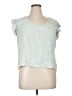 Liv 100% Rayon Green Short Sleeve Top Size XL - photo 1