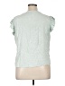 Liv 100% Rayon Green Short Sleeve Top Size XL - photo 2