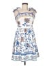 Unbranded Print Blue Orange Cocktail Dress Size Fits all women - photo 1