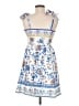 Unbranded Print Blue Orange Cocktail Dress Size Fits all women - photo 2