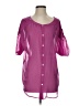 Black Rainn 100% Polyester Pink Short Sleeve Blouse Size S - photo 1