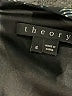 Theory 100% Silk Chevron-herringbone Black Jumpsuit Size 6 - photo 4