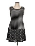 Max Studio Stripes Black Casual Dress Size L - photo 1