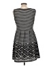 Max Studio Stripes Black Casual Dress Size L - photo 2