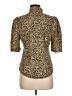 Gap Animal Print Gold 3/4 Sleeve Top Size M - photo 2
