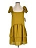 Scoop 100% Polyester Yellow Casual Dress Size XS - photo 1