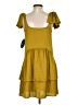 Scoop 100% Polyester Yellow Casual Dress Size XS - photo 2