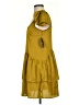 Scoop 100% Polyester Yellow Casual Dress Size XS - photo 5