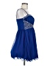 B. Smart 100% Polyester Blue Cocktail Dress Size 9 - photo 4
