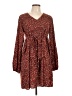 Assorted Brands 100% Polyester Animal Print Brown Casual Dress Size L - photo 1