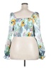 rue21 100% Polyester Blue 3/4 Sleeve Blouse Size 2X - photo 2