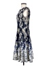 Gabby Skye Paisley Blue Teal Cocktail Dress Size 4 - photo 5