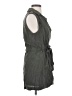 Elevenses 100% Cupro Gray Sleeveless Button-Down Shirt Size XS - photo 4