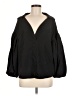 Shein Black 3/4 Sleeve Blouse Size 6 - photo 1