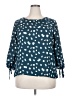 Papermoon 100% Polyester Teal 3/4 Sleeve Blouse Size XXL - photo 1