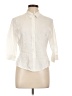 Unbranded Ivory 3/4 Sleeve Button-Down Shirt Size 12 - photo 1