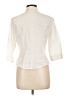 Unbranded Ivory 3/4 Sleeve Button-Down Shirt Size 12 - photo 2