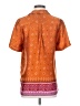 DR2 100% Polyester Orange Short Sleeve Blouse Size S - photo 2
