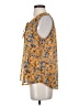 Fun2Fun 100% Polyester Floral Tropical Yellow Sleeveless T-Shirt Size S - photo 5