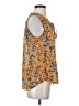 Fun2Fun 100% Polyester Floral Tropical Yellow Sleeveless T-Shirt Size S - photo 4