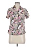 Unbranded Floral Gray Short Sleeve Blouse Size M (estimated) - photo 1