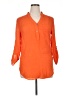 I.N. Studio Orange 3/4 Sleeve Blouse Size XL - photo 1