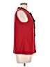 Liz McCoy Red Sleeveless Blouse Size L - photo 4