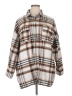 Noisy May Plaid Brown 3/4 Sleeve Button-Down Shirt Size EU 46 / US 16 - photo 1
