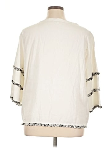Cynthia Rowley 3/4 Sleeve Top (view 2)