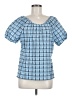 J.Crew Blue Short Sleeve Blouse Size 6 - photo 1