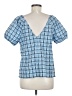 J.Crew Blue Short Sleeve Blouse Size 6 - photo 2