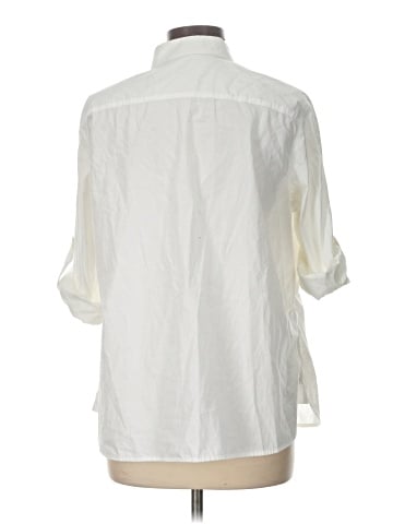 Lauren Jeans Co. 3/4 Sleeve Button-Down Shirt (view 2)