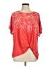 Ruby Rd. Red Short Sleeve T-Shirt Size L - photo 1