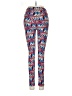 Lularoe Print Blue Red Leggings One size - photo 2