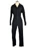 Zara 100% Cotton Solid Blue Black Jumpsuit Size S - photo 1