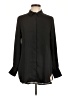 H&M 100% Polyester Black Long Sleeve Blouse Size 10 - photo 1