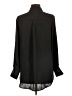 H&M 100% Polyester Black Long Sleeve Blouse Size 10 - photo 2