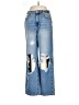 Forever 21 100% Cotton Graphic Blue Jeans Size 28 waist - photo 1
