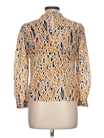 The Fold Long Sleeve Silk Top (view 2)