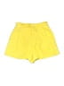 Zara 100% Cotton Solid Yellow Shorts Size L - photo 1