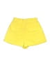 Zara 100% Cotton Solid Yellow Shorts Size L - photo 2