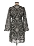Echo Animal Print Gray Casual Dress Size M - photo 2
